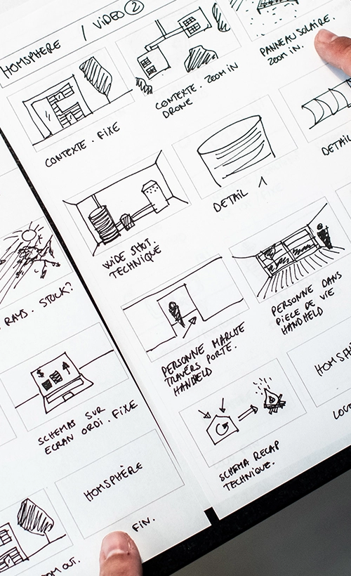 storyboard esquisse