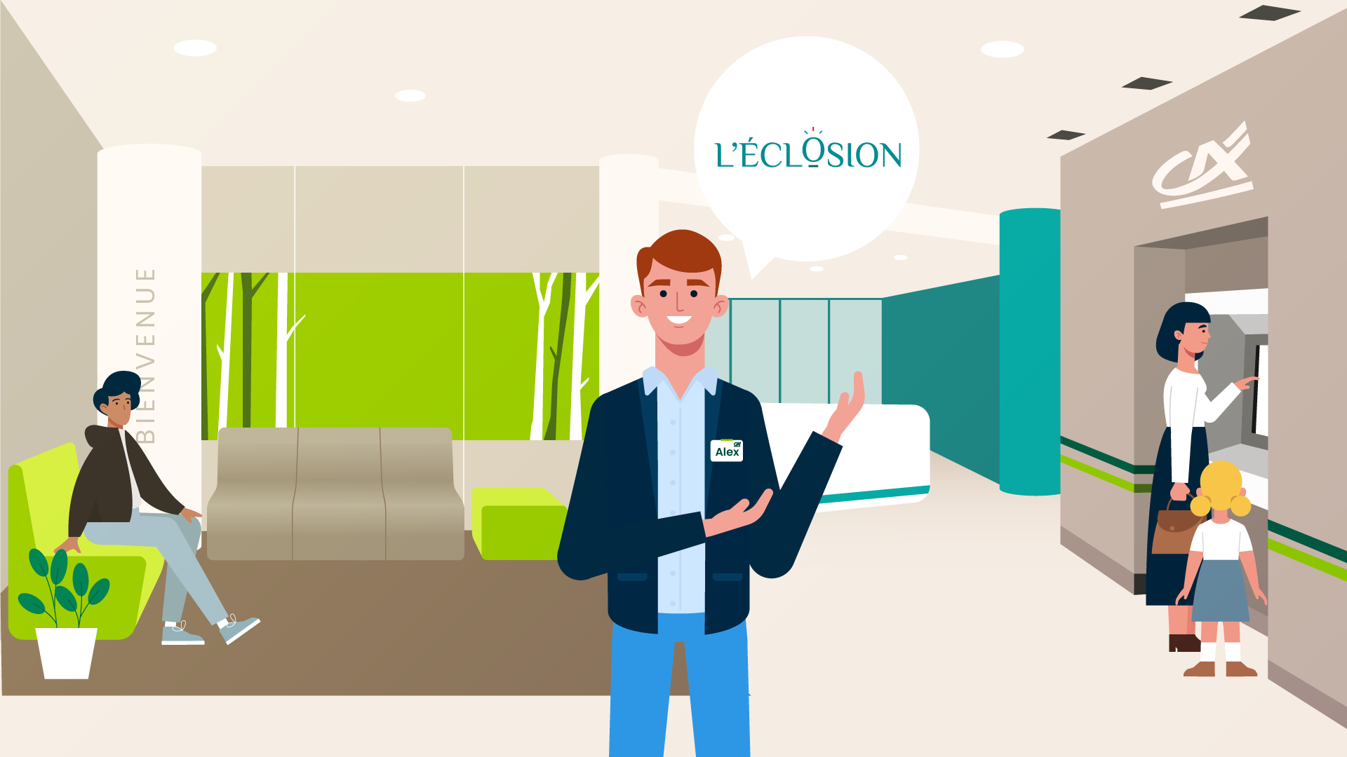 illustration accueil interne des collaborateurs